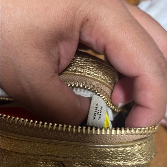 kate spade Metallic Gold Pleated Crossbody Bag - Picture 9 of 10